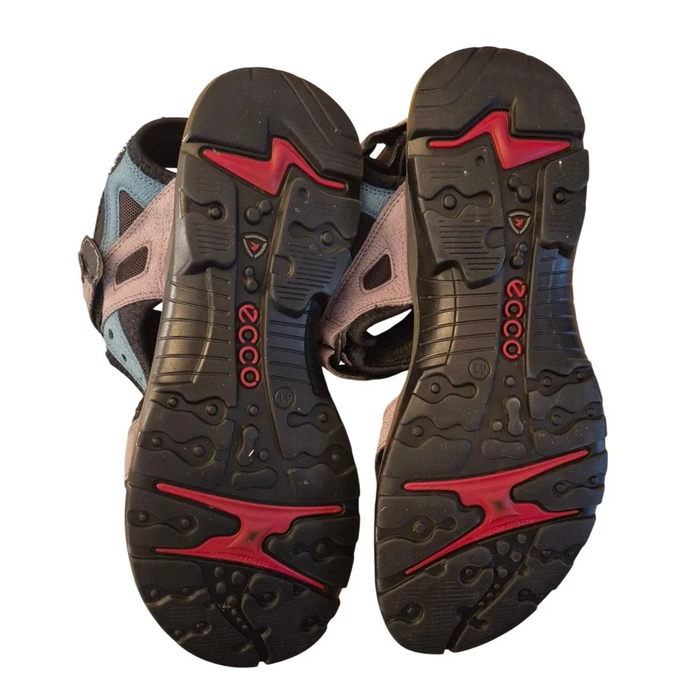 ECCO Yucatan Sport Sandals Gorpcore Hiking Outdoor Walking Purple Blue 41 Summer